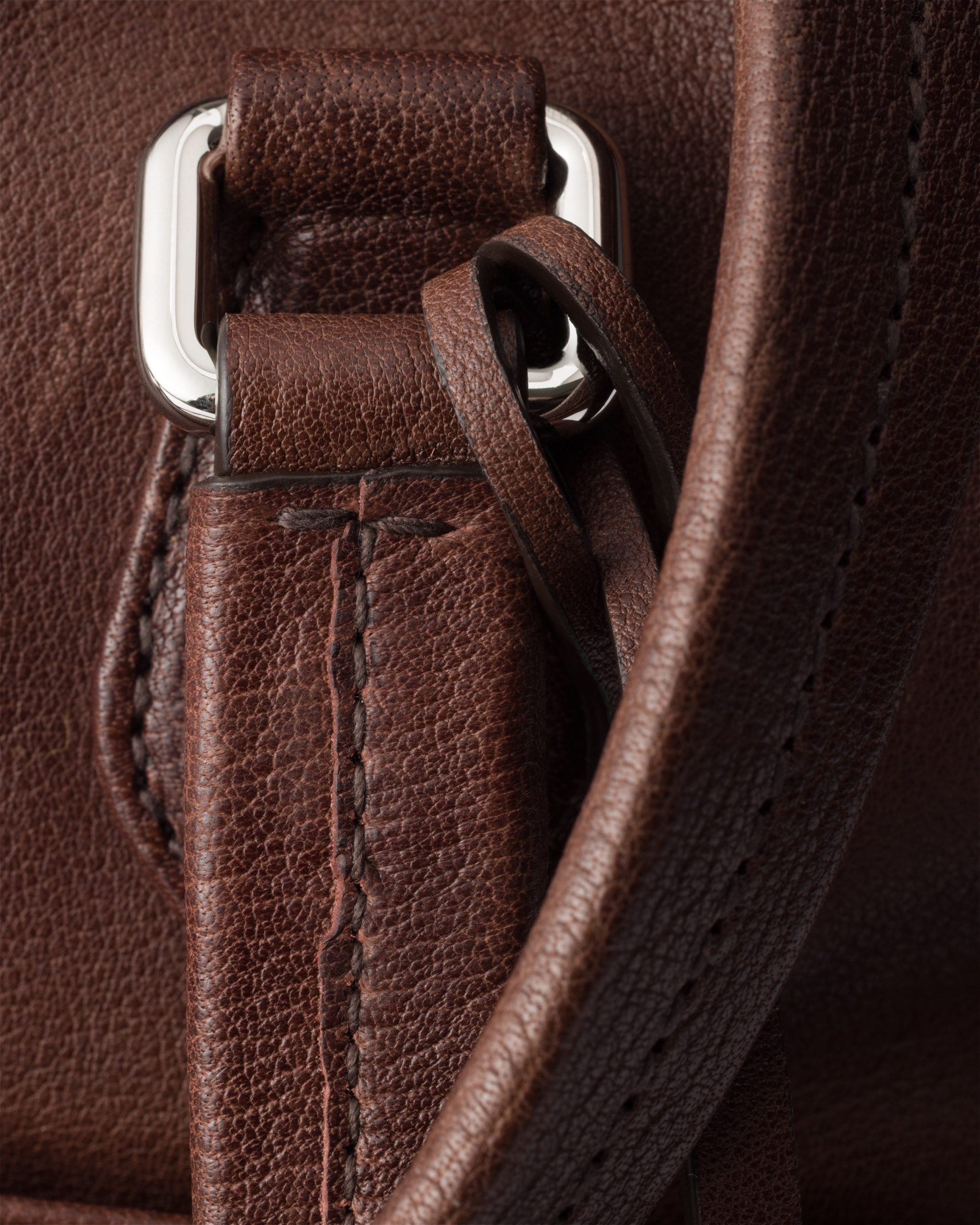 Prada Large washed leather top-handle bag - Image 2